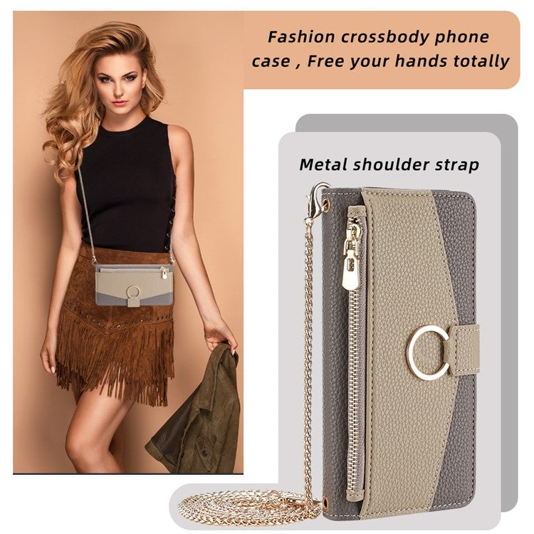 For Huawei nova 8 Crossbody Litchi Texture Leather Phone Case(Grey) - Huawei Cases by PMC TechLife | Online Shopping South Africa | PMC TechLife | Buy Now Pay Later Mobicred