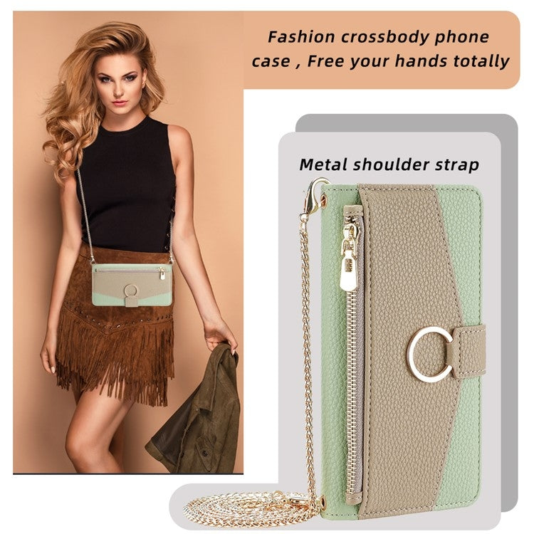 For OnePlus Ace 2V 5G Crossbody Litchi Texture Leather Phone Case(Green) - OnePlus Cases by PMC TechLife | Online Shopping South Africa | PMC TechLife | Buy Now Pay Later Mobicred