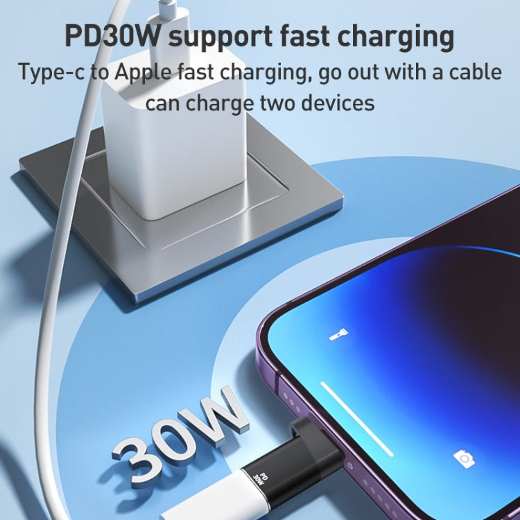 ADS-616A PD 30W 8 Pin Male to USB-C/Type-C Female Adapter(Grey) - free shipping - PMC TechLife - Order now!