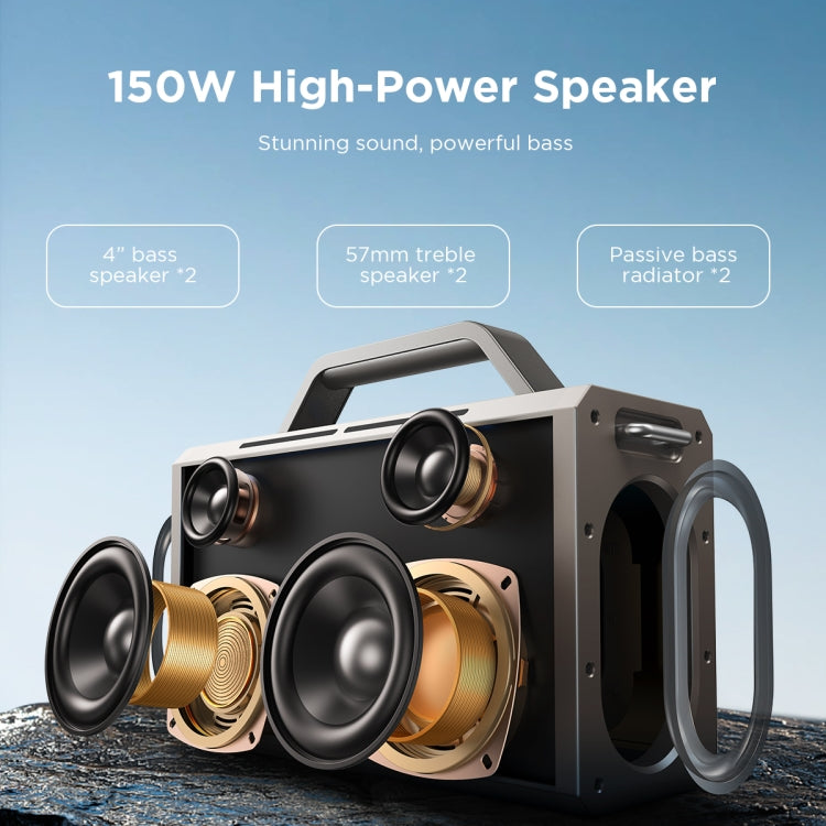 JOYROOM JR-MW03 Pies Series Party Double Microphone Bluetooth Speaker - Desktop Speaker by JOYROOM | Online Shopping South Africa | PMC Jewellery | Buy Now Pay Later Mobicred