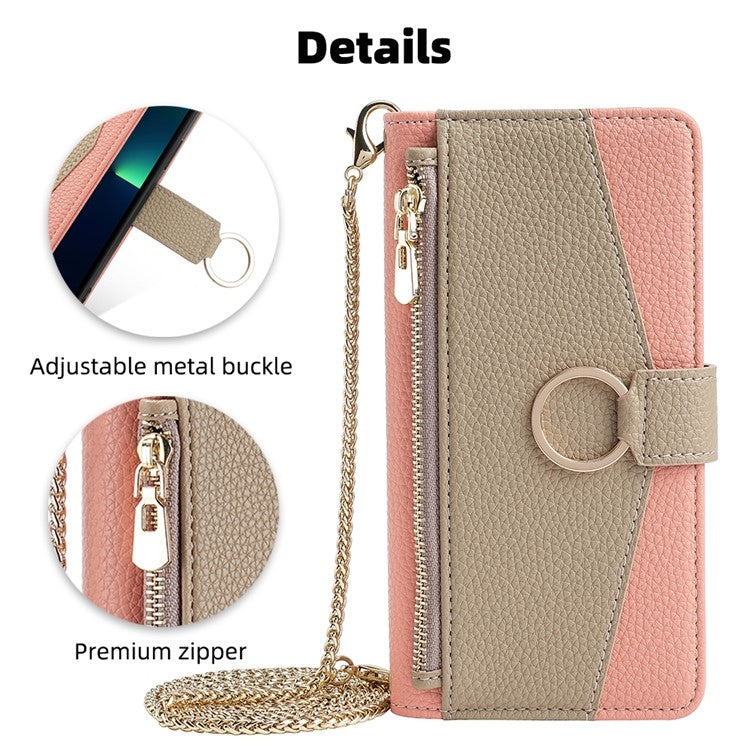 For Google Pixel 9 Crossbody Litchi Texture Leather Phone Case(Pink) - Google Cases by PMC TechLife | Online Shopping South Africa | PMC TechLife | Buy Now Pay Later Mobicred
