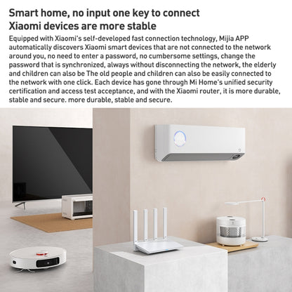 Original Xiaomi AX3000T 2.4GHz/5GHz Dual-band 1.3GHz CPU Router Supports NFC Connection, US Plug(White) - Wireless Routers by Xiaomi | Online Shopping South Africa | PMC Jewellery | Buy Now Pay Later Mobicred