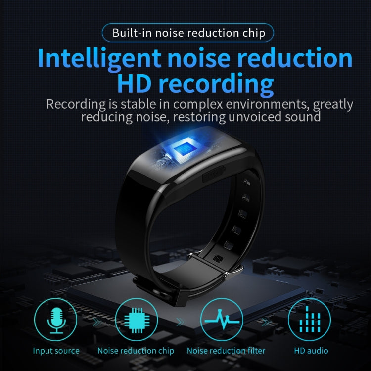 JNN D5 HD Noise Reduction Smart Recording Electronic Bracelet, Capacity:8GB - Recording Pen by JNN | Online Shopping South Africa | PMC Jewellery | Buy Now Pay Later Mobicred