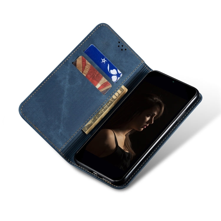 For Motorola Edge 50 Pro 5G Denim Texture Flip Leather Phone Case(Blue) - free shipping - PMC TechLife - Order now!