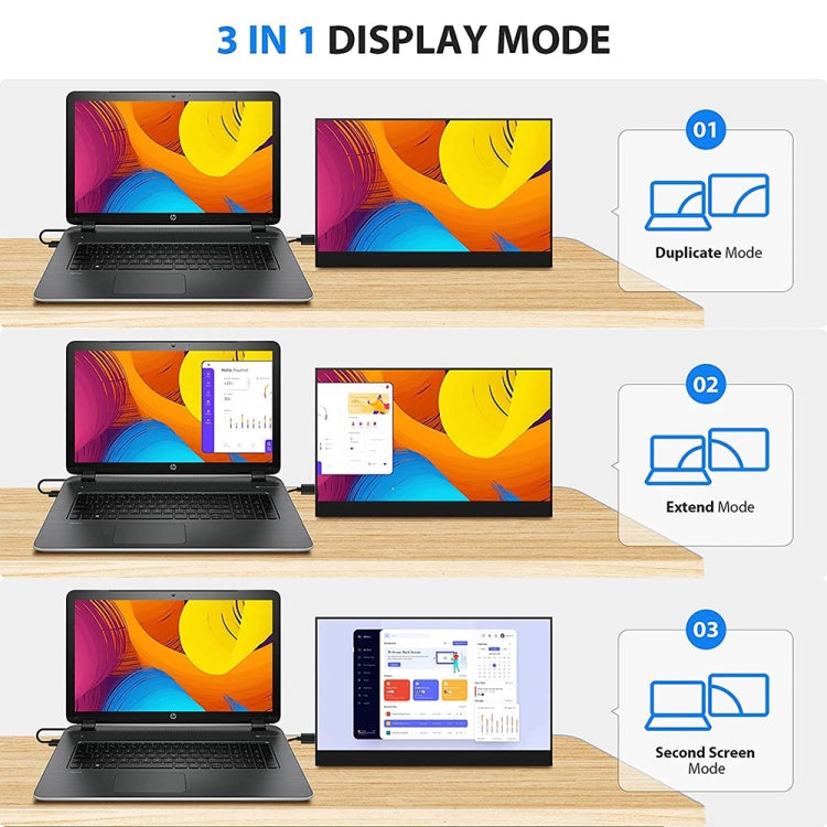 17.3 inch UHD 2560x1440P IPS Screen Portable Monitor(No Charger) - free shipping - PMC TechLife - Order now!