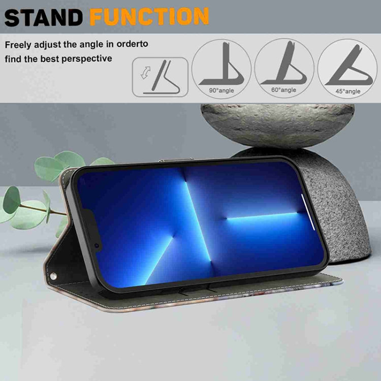 For Honor Magic5 Pro Crystal 3D Shockproof Protective Leather Phone Case(Two Branches) - Honor Cases by PMC TechLife | Online Shopping South Africa | PMC TechLife | Buy Now Pay Later Mobicred