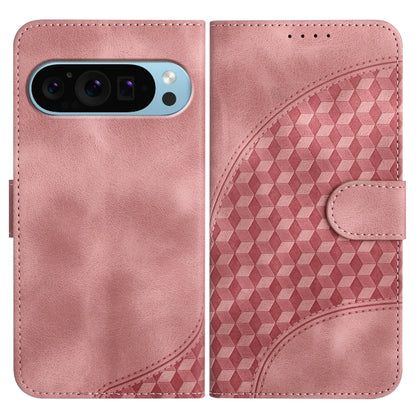 For Google Pixel 9 YX0060 Elephant Head Embossed Phone Leather Case with Lanyard(Pink) - Google Cases by PMC Jewellery | Online Shopping South Africa | PMC Jewellery | Buy Now Pay Later Mobicred