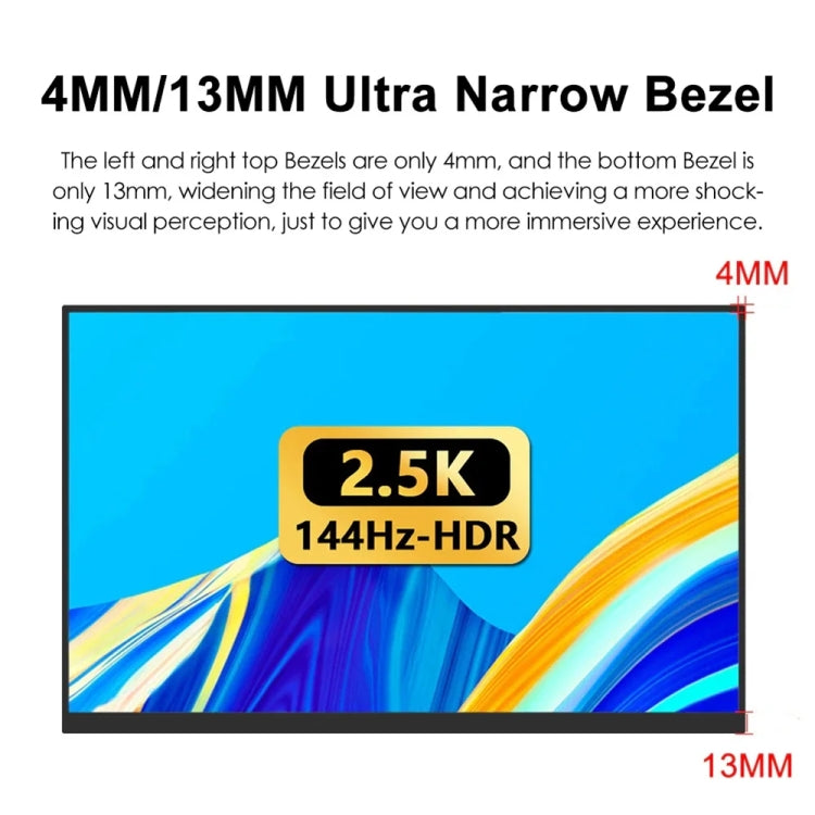 18 inch HDR 2560x1600P IPS Screen Portable Monitor(US Plug) - LCD Monitors by PMc TechLife | Online Shopping South Africa | PMc TechLife | Buy Now Pay Later Mobicred