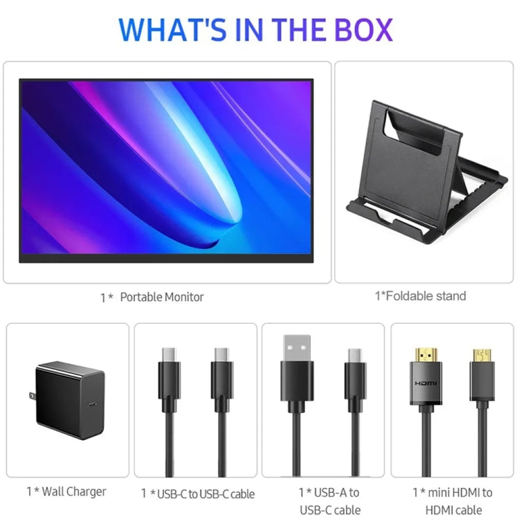 18 inch HDR 2560x1600P IPS Screen Portable Monitor(US Plug) - LCD Monitors by PMc TechLife | Online Shopping South Africa | PMc TechLife | Buy Now Pay Later Mobicred