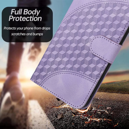 For OPPO A58 4G YX0060 Elephant Head Embossed Phone Leather Case with Lanyard(Light Purple) - OPPO Cases by PMC Jewellery | Online Shopping South Africa | PMC Jewellery | Buy Now Pay Later Mobicred