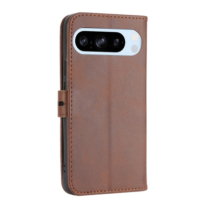 For Google Pixel 9 Embossed Happy Cat Pattern Flip Leather Phone Case(Brown) - Google Cases by PMC Jewellery | Online Shopping South Africa | PMC Jewellery | Buy Now Pay Later Mobicred