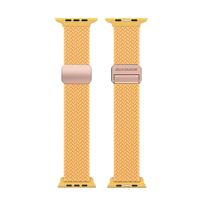 For Apple Watch SE 2023 44mm DUX DUCIS Mixture Pro Series Magnetic Buckle Nylon Braid Watch Band(Sunny Color) - Watch Bands by DUX DUCIS | Online Shopping South Africa | PMC Jewellery | Buy Now Pay Later Mobicred