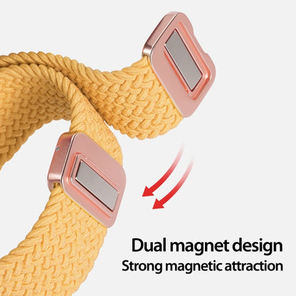 For Apple Watch SE 2023 44mm DUX DUCIS Mixture Pro Series Magnetic Buckle Nylon Braid Watch Band(Sunny Color) - Watch Bands by DUX DUCIS | Online Shopping South Africa | PMC Jewellery | Buy Now Pay Later Mobicred