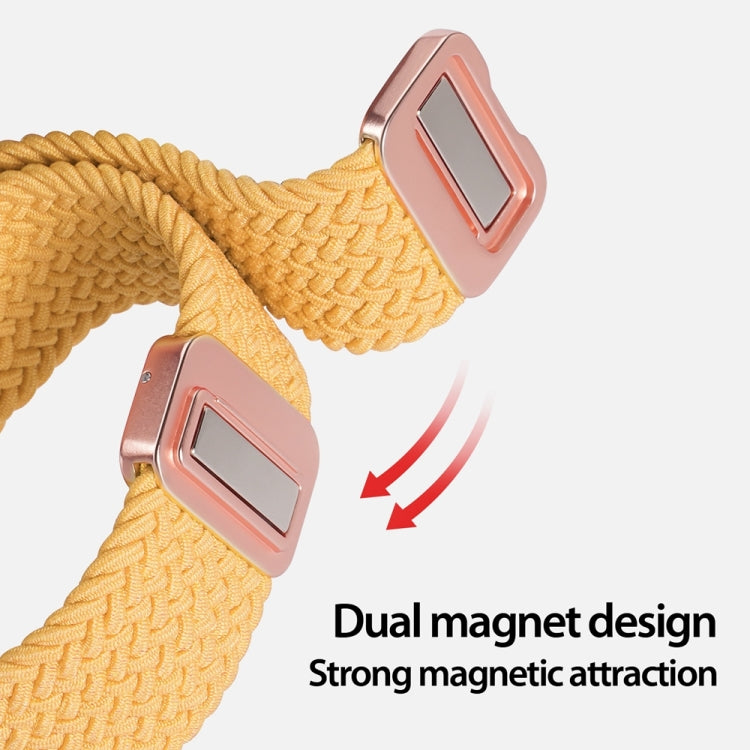 For Apple Watch Series 9 41mm DUX DUCIS Mixture Pro Series Magnetic Buckle Nylon Braid Watch Band(Sunny Color) - Watch Bands by DUX DUCIS | Online Shopping South Africa | PMC Jewellery | Buy Now Pay Later Mobicred