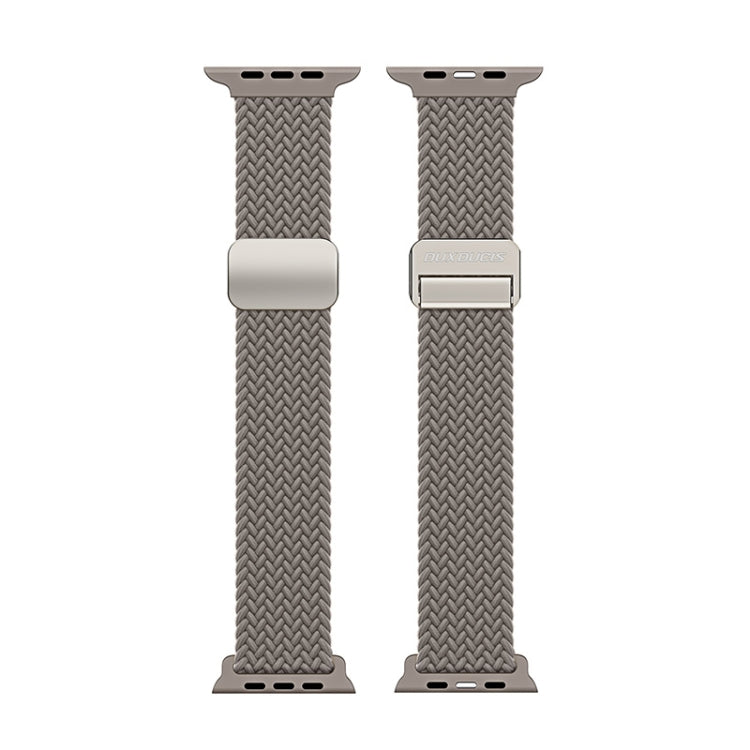 For Apple Watch Series 8 41mm DUX DUCIS Mixture Pro Series Magnetic Buckle Nylon Braid Watch Band(Clay) - Watch Bands by DUX DUCIS | Online Shopping South Africa | PMC Jewellery | Buy Now Pay Later Mobicred