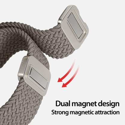 For Apple Watch Series 8 45mm DUX DUCIS Mixture Pro Series Magnetic Buckle Nylon Braid Watch Band(Clay) - Watch Bands by DUX DUCIS | Online Shopping South Africa | PMC Jewellery | Buy Now Pay Later Mobicred