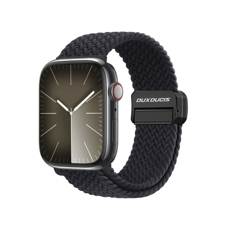 For Apple Watch Series 7 45mm DUX DUCIS Mixture Pro Series Magnetic Buckle Nylon Braid Watch Band(Midnight) - Watch Bands by DUX DUCIS | Online Shopping South Africa | PMC Jewellery | Buy Now Pay Later Mobicred