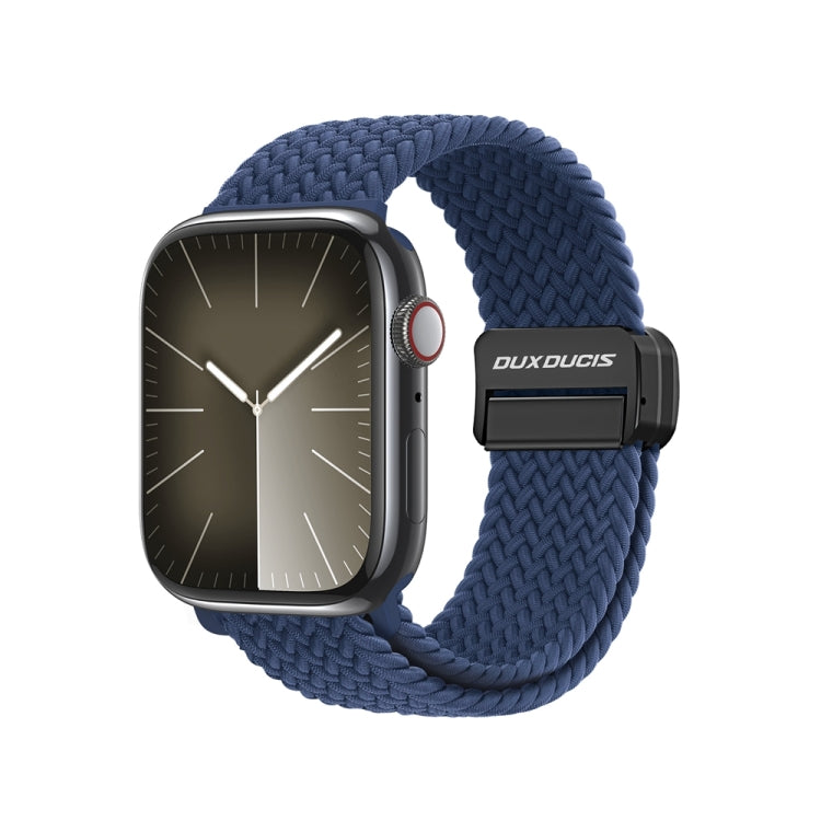 For Apple Watch Series 6 40mm DUX DUCIS Mixture Pro Series Magnetic Buckle Nylon Braid Watch Band(Storm Blue) - Watch Bands by DUX DUCIS | Online Shopping South Africa | PMC Jewellery | Buy Now Pay Later Mobicred