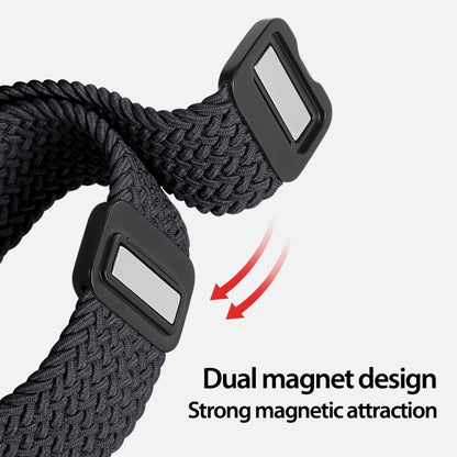 For Apple Watch Series 6 44mm DUX DUCIS Mixture Pro Series Magnetic Buckle Nylon Braid Watch Band(Midnight) - Watch Bands by DUX DUCIS | Online Shopping South Africa | PMC Jewellery | Buy Now Pay Later Mobicred