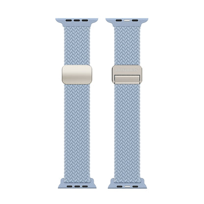 For Apple Watch Series 5 40mm DUX DUCIS Mixture Pro Series Magnetic Buckle Nylon Braid Watch Band(Light Blue) - Watch Bands by DUX DUCIS | Online Shopping South Africa | PMC Jewellery | Buy Now Pay Later Mobicred