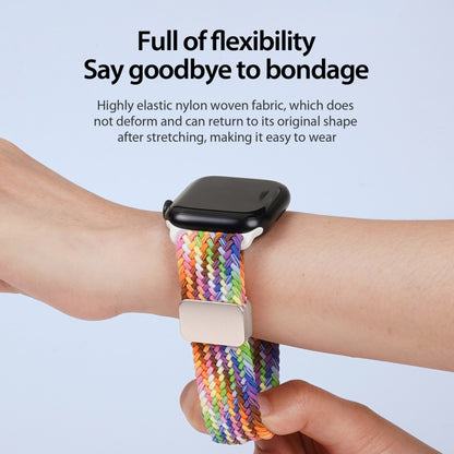 For Apple Watch Series 4 40mm DUX DUCIS Mixture Pro Series Magnetic Buckle Nylon Braid Watch Band(New Rainbow) - Watch Bands by DUX DUCIS | Online Shopping South Africa | PMC Jewellery | Buy Now Pay Later Mobicred