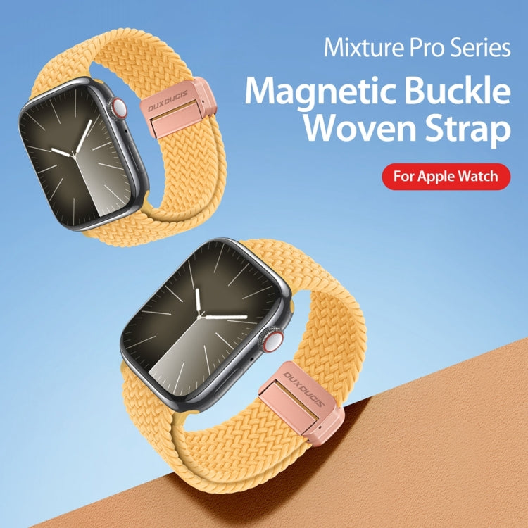 For Apple Watch Series 3 42mm DUX DUCIS Mixture Pro Series Magnetic Buckle Nylon Braid Watch Band(Sunny Color) - Watch Bands by DUX DUCIS | Online Shopping South Africa | PMC Jewellery | Buy Now Pay Later Mobicred