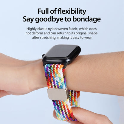 For Apple Watch 38mm DUX DUCIS Mixture Pro Series Magnetic Buckle Nylon Braid Watch Band(Rainbow) - Watch Bands by DUX DUCIS | Online Shopping South Africa | PMC Jewellery | Buy Now Pay Later Mobicred