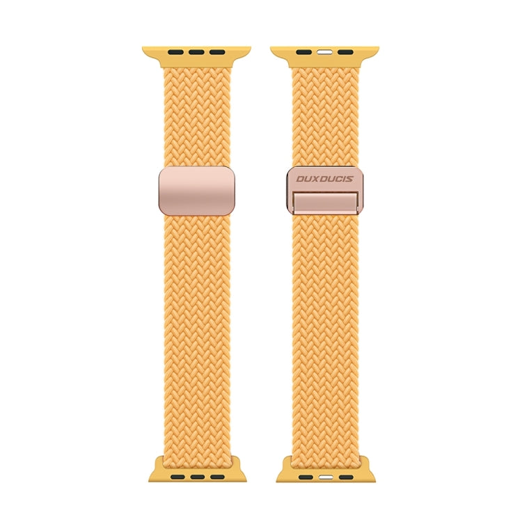 For Apple Watch 38mm DUX DUCIS Mixture Pro Series Magnetic Buckle Nylon Braid Watch Band(Sunny Color) - Watch Bands by DUX DUCIS | Online Shopping South Africa | PMC Jewellery | Buy Now Pay Later Mobicred