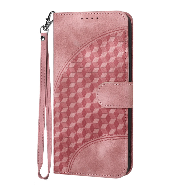 For Xiaomi Redmi K70 YX0060 Elephant Head Embossed Phone Leather Case with Lanyard(Pink) - K70 Cases by PMC Jewellery | Online Shopping South Africa | PMC Jewellery | Buy Now Pay Later Mobicred