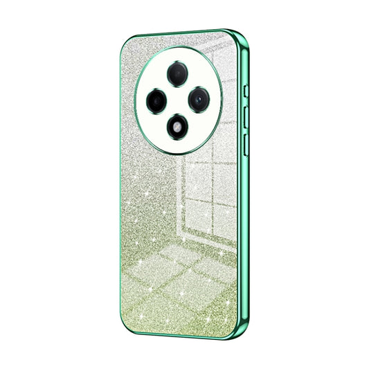 For OPPO A3 Pro Gradient Glitter Powder Electroplated Phone Case(Green) - OPPO Cases by PMC Jewellery | Online Shopping South Africa | PMC Jewellery | Buy Now Pay Later Mobicred