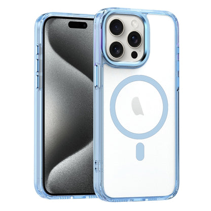 For iPhone 15 Pro Max MagSafe Magnetic Clear Phone Case(Sierra Blue) - iPhone 15 Pro Max Cases by PMC Jewellery | Online Shopping South Africa | PMC Jewellery