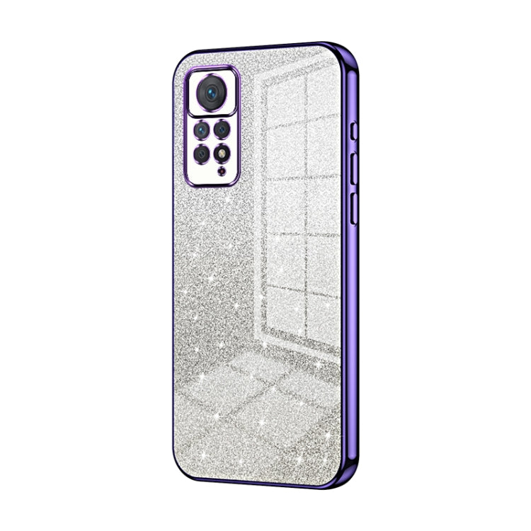 For Xiaomi Redmi Note 11 Pro 4G/5G Global Gradient Glitter Powder Electroplated Phone Case(Purple) - Xiaomi Cases by PMC Jewellery | Online Shopping South Africa | PMC Jewellery | Buy Now Pay Later Mobicred