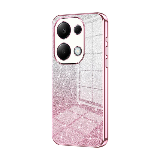 For Xiaomi Redmi Note 13 Pro 4G Gradient Glitter Powder Electroplated Phone Case(Pink) - Note 13 Pro Cases by PMC Jewellery | Online Shopping South Africa | PMC Jewellery | Buy Now Pay Later Mobicred