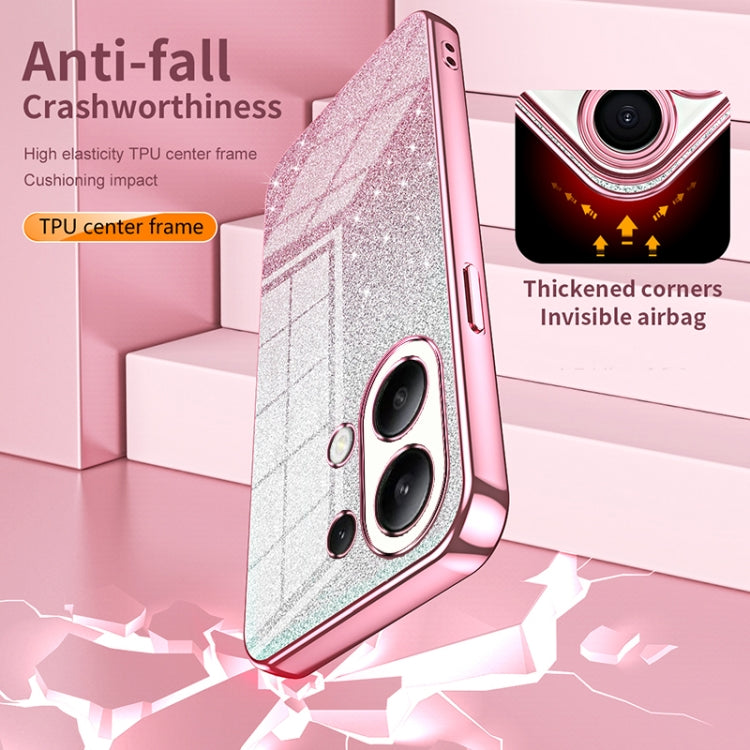 For Xiaomi Redmi Note 12 Pro Speed Gradient Glitter Powder Electroplated Phone Case(Purple) - Xiaomi Cases by PMC TechLife | Online Shopping South Africa | PMC TechLife | Buy Now Pay Later Mobicred