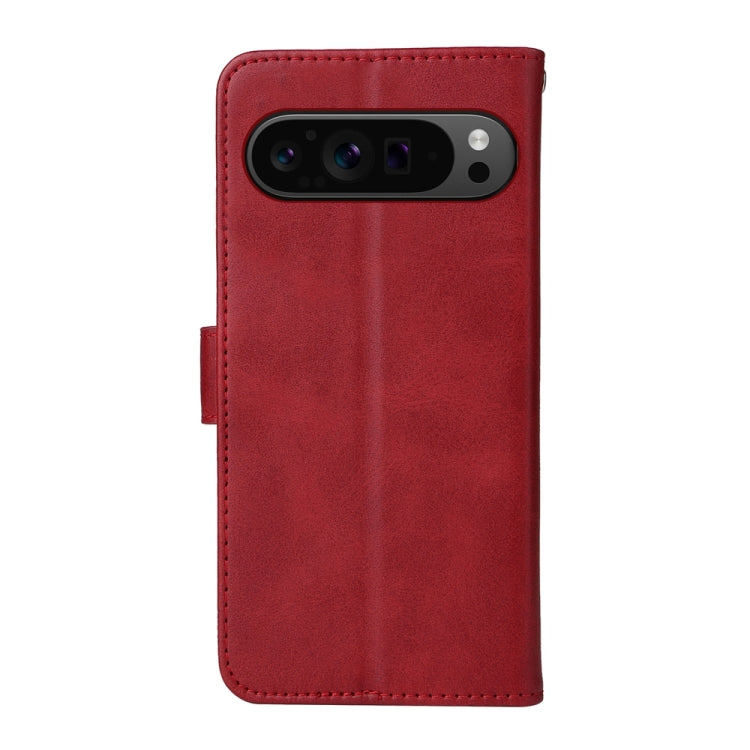 For Google Pixel 9 Pro Classic Calf Texture Flip Leather Phone Case(Red) - Google Cases by PMC TechLife | Online Shopping South Africa | PMC TechLife | Buy Now Pay Later Mobicred