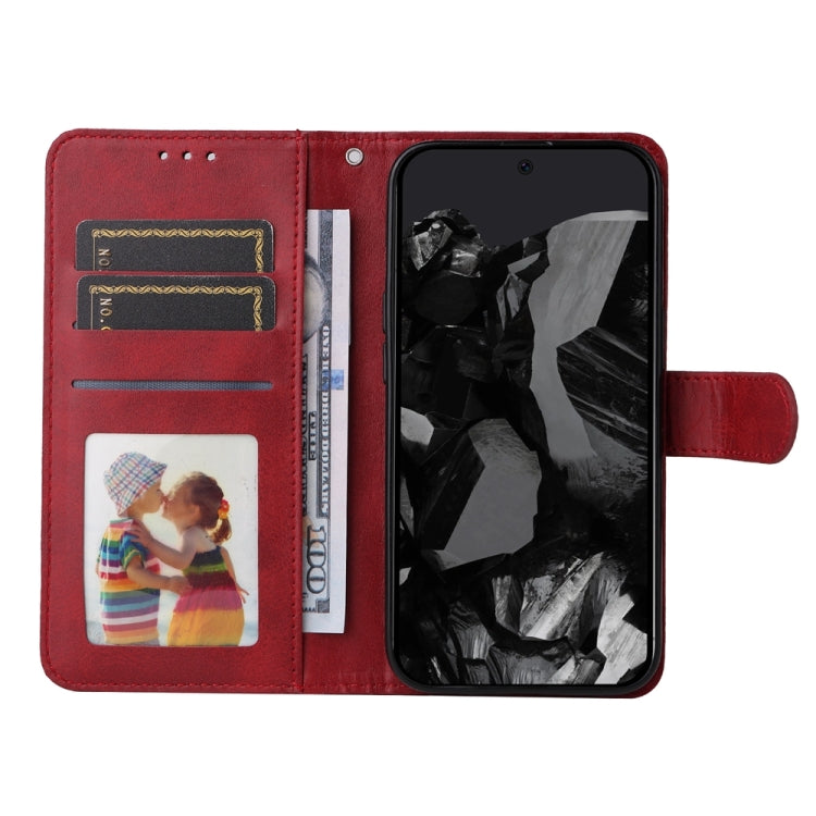 For Google Pixel 9 Pro Classic Calf Texture Flip Leather Phone Case(Red) - Google Cases by PMC TechLife | Online Shopping South Africa | PMC TechLife | Buy Now Pay Later Mobicred