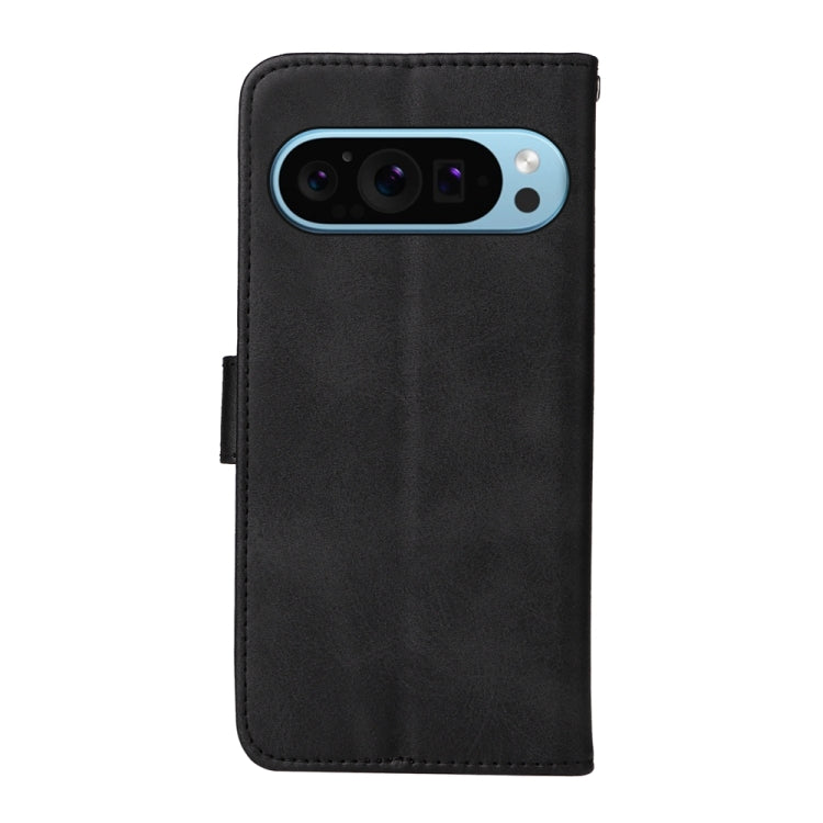 For Google Pixel 9 Classic Calf Texture Flip Leather Phone Case(Black) - Google Cases by PMC TechLife | Online Shopping South Africa | PMC TechLife | Buy Now Pay Later Mobicred