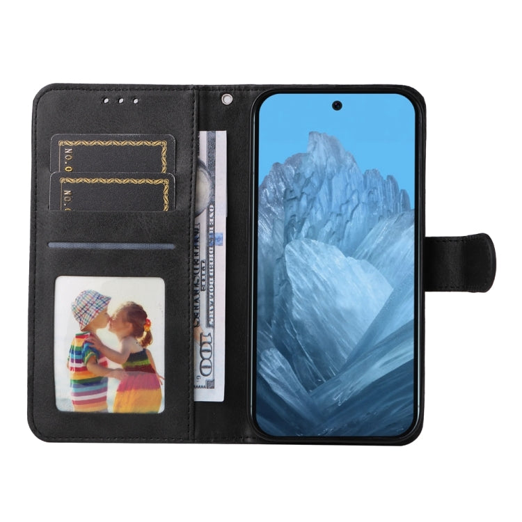 For Google Pixel 9 Classic Calf Texture Flip Leather Phone Case(Black) - Google Cases by PMC TechLife | Online Shopping South Africa | PMC TechLife | Buy Now Pay Later Mobicred