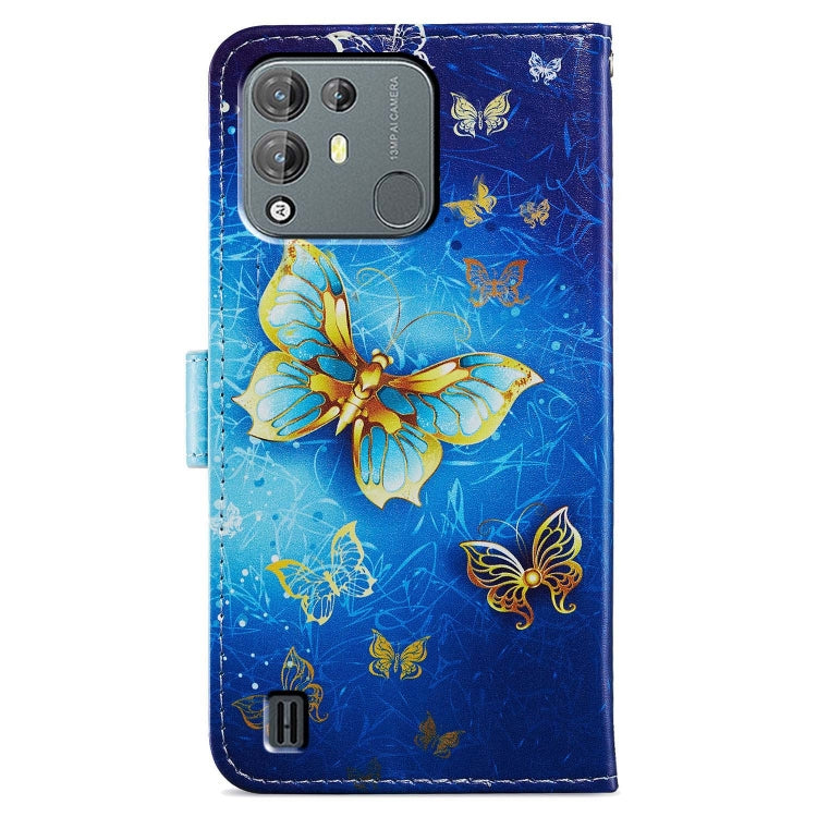 For Blackview A55 Pro Painted Pattern Horizontal Flip Leather Phone Case(Butterfly) - More Brand by PMC TechLife | Online Shopping South Africa | PMC TechLife | Buy Now Pay Later Mobicred