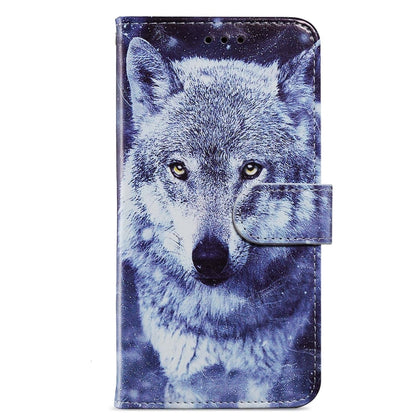 For Blackview A55 Pro Painted Pattern Horizontal Flip Leather Phone Case(White Wolf) - More Brand by PMC Jewellery | Online Shopping South Africa | PMC Jewellery | Buy Now Pay Later Mobicred