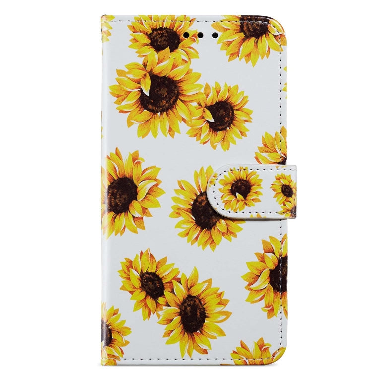 For Blackview A55 Pro Painted Pattern Horizontal Flip Leather Phone Case(Sunflower) - More Brand by PMC TechLife | Online Shopping South Africa | PMC TechLife | Buy Now Pay Later Mobicred
