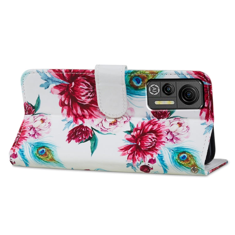 For Ulefone Note 14 Painted Pattern Horizontal Flip Leather Phone Case(Peacock Flower) - Ulefone Cases by PMC Jewellery | Online Shopping South Africa | PMC Jewellery | Buy Now Pay Later Mobicred