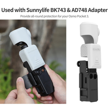 For DJI Osmo Pocket 3 Sunnylife OP3-BHT746 Silicone Protective Case(Black) - Case & Bags by Sunnylife | Online Shopping South Africa | PMC Jewellery | Buy Now Pay Later Mobicred