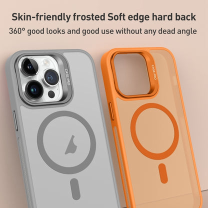 For iPhone 13 Pro Max Invisible Lens Holder MagSafe Phone Case(Orange) - iPhone 13 Pro Max Cases by PMC Jewellery | Online Shopping South Africa | PMC Jewellery