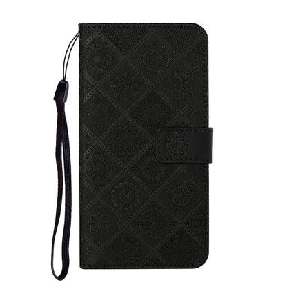 For Google Pixel 9 Pro XL Ethnic Style Embossed Pattern Leather Phone Case(Black) - Google Cases by PMC Jewellery | Online Shopping South Africa | PMC Jewellery | Buy Now Pay Later Mobicred