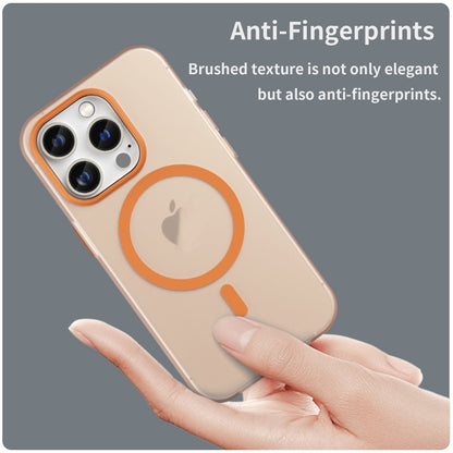 For iPhone 16 Pro MagSafe Frosted Translucent TPU + PC Full Coverage Phone Case(Orange) - iPhone 16 Pro Cases by PMC Jewellery | Online Shopping South Africa | PMC Jewellery | Buy Now Pay Later Mobicred