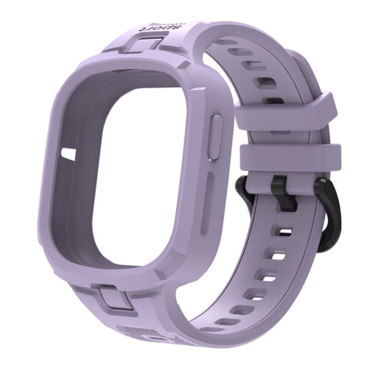 For Honor Watch 4 Solid Color Integrated TPU Watch Band(Light Purple) - Watch Bands by PMC Jewellery | Online Shopping South Africa | PMC Jewellery | Buy Now Pay Later Mobicred