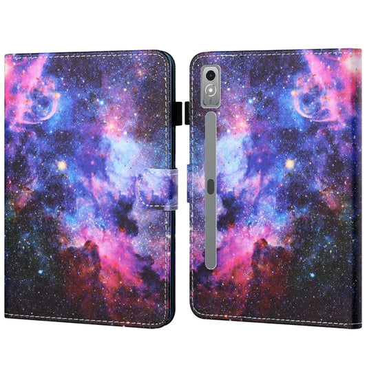 For Lenovo Tab P12 2023 / TB370FU Coloured Drawing Stitching Smart Leather Tablet Case(Starry Sky) - Lenovo by PMC Jewellery | Online Shopping South Africa | PMC Jewellery | Buy Now Pay Later Mobicred