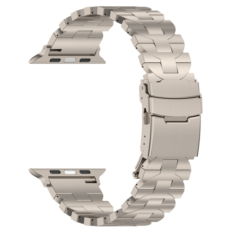 For Apple Watch SE 44mm Butterfly Type Titanium Steel Watch Band(Titanium) - Watch Bands by PMC TechLife | Online Shopping South Africa | PMC TechLife