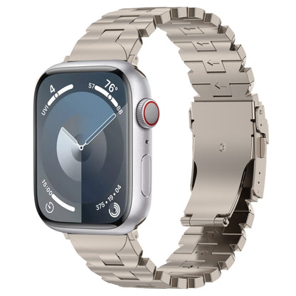 For Apple Watch Series 4 44mm Butterfly Type Titanium Steel Watch Band(Titanium) - Watch Bands by PMC Jewellery | Online Shopping South Africa | PMC Jewellery